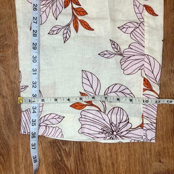 NWOT RACHEL ROY 100% LINEN Wide Leg Elastic Waist Pull on Boho Pants wPockets M - Picture 7 of 11